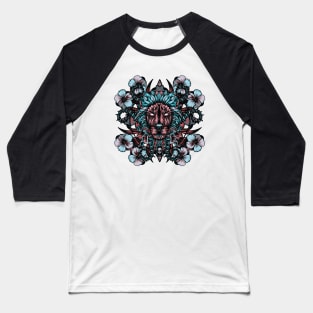 Lion and flowers Baseball T-Shirt